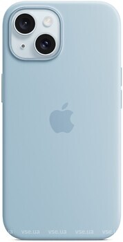 Фото Apple iPhone 15 Silicone Case with MagSafe Light Blue (MWND3ZM/A)