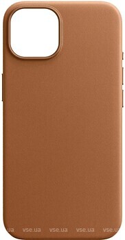 Фото ArmorStandart Fake Leather Case for Apple iPhone 15 Plus Light Coffee (ARM76294)