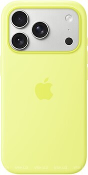 Фото Apple iPhone 17 Pro Silicone Case with MagSafe Neon Yellow (MGFF4ZM/A)