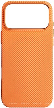Фото ArmorStandart LikeCarbon2 MagCase for Apple iPhone 17 Pro Max Kevlar Orange (ARM88555)