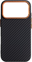 Фото ArmorStandart LikeCarbon2 SE MagCase for Apple iPhone 17 Pro Max Black Orange (ARM89162)