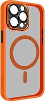 Фото ArmorStandart Unit MagSafe SE for Apple iPhone 15 Pro Max Orange Black (ARM75372)