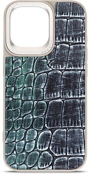 Фото ArmorStandart Harder Glamorous Croco for Apple iPhone 15 Pro Max Grey Green (ARM76765)