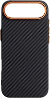 Фото ArmorStandart LikeCarbon2 SE MagCase for Apple iPhone 17 Air Black Orange (ARM89155)