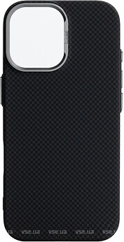 Фото ArmorStandart LikeCarbon2 MagCase for Apple iPhone 17 Kevlar Black (ARM88379)