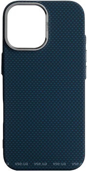 Фото ArmorStandart LikeCarbon2 MagCase for Apple iPhone 17 Kevlar Dark Blue (ARM88613)