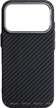Фото ArmorStandart LikeCarbon2 MagCase for Apple iPhone 17 Pro Carbon Black (ARM86258)