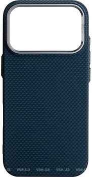 Фото ArmorStandart LikeCarbon2 MagCase for Apple iPhone 17 Pro Kevlar Dark Blue (ARM88554)