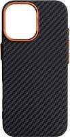 Фото ArmorStandart LikeCarbon2 SE MagCase for Apple iPhone 17 Black Orange (ARM89160)