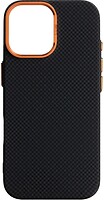Фото ArmorStandart LikeCarbon2 SE MagCase for Apple iPhone 17 Kevlar Black Orange (ARM89163)