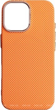 Фото ArmorStandart LikeCarbon2 SE MagCase for Apple iPhone 17 Kevlar Orange Rose Gold (ARM89167)