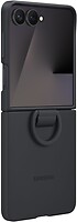 Фото Samsung Silicone Case with Ring for Galaxy Flip 7 SM-F766B Black (EF-PF766TBEGUA)