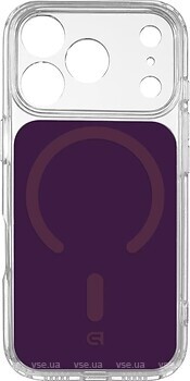 Фото ArmorStandart Clear Hybrid MagCase for Apple iPhone 18 Pro/17 Pro Dark Cherry (ARM91789)