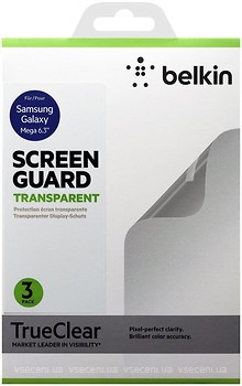 Фото Belkin Galaxy Mega 6.3 Screen Overlay Clear 3in1 (F8M662vf3)