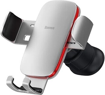 Фото Baseus Metal Age2 Gravity Air Outlet Version Silver (SUJS000012)