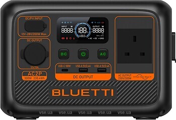 Фото Bluetti AC2P-UK 230 Wh Black