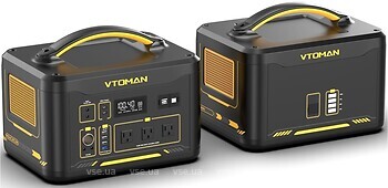 Фото Vtoman Jump 1500X + Extra Battery 2376 Wh Black