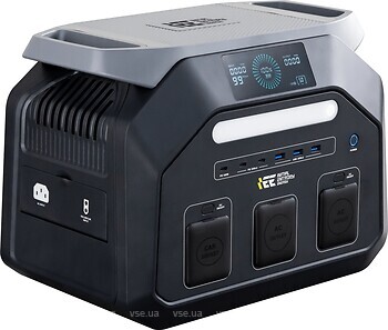 Фото IEETek P1800 Portable Power Station / Solar Generator 1024 Wh Black