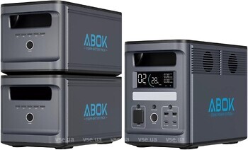 Фото ABOK Ark2000 1536 Wh Gray + 2 дополнительные батареи 4608 Wh