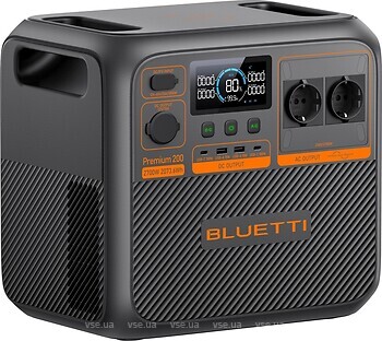 Фото Bluetti Premium 200 V2 EU 2700W 2073.6 Wh Gray (PR200V2-EU/PB931477)