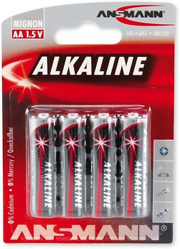 Фото Ansmann AA Alkaline 4 шт Red (5015563)