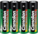 Фото Camelion AA Zinc-Carbon 4 шт Green Series (R6P-SP4G)