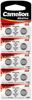 Фото Camelion LR1120 1.5B Alkaline 10 шт (AG8-BP10)