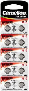Фото Camelion LR1130 1.5B Alkaline 10 шт (AG10-BP10)
