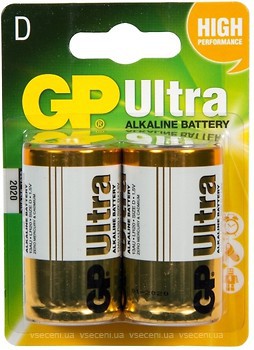 Фото GP Batteries D Alkaline 2 шт Ultra (13AU)