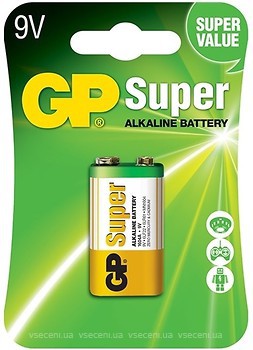 Фото GP Batteries Krona Alkaline 1 шт Super (1604AEB-5UE1)