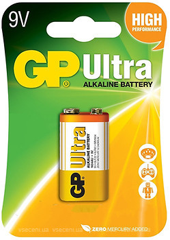 Фото GP Batteries Krona Alkaline 1 шт Ultra (1604AU)