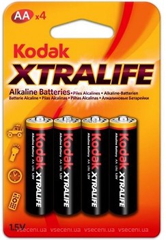 Фото Kodak AA Alkaline 4 шт XtraLife (30952027)