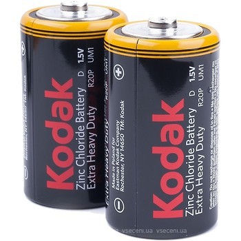 Фото Kodak D Zinc-Carbon 2 шт Extra Heavy Duty (30953352)