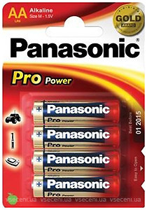 Фото Panasonic AA Alkaline 4 шт Pro Power (LR6XEG/4BP)