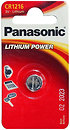 Фото Panasonic CR-1216 3B Lithium 1 шт (CR-1216EL/1B)