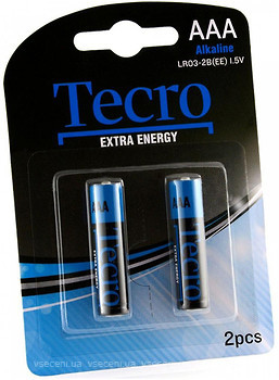 Фото Tecro AAA Alkaline 2 шт Extra Energy (LR03-2B/EE)