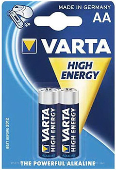 Фото Varta AA Alkaline 2 шт High Energy (04906121412)