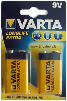 Фото Varta Krona Alkaline 2 шт LongLife Extra (04122101412)