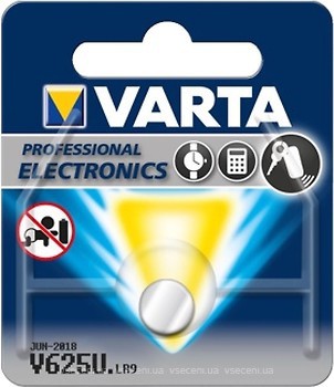 Фото Varta V625U 1.5B Silver Oxide 1 шт (04626101401)