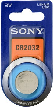 Фото Sony CR-2032 3B Lithium 1 шт (CR2032B1A)