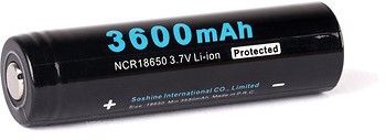 Фото Soshine 18650 3600mAh Li-ion 1 шт Protected (11-1080)