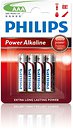 Фото Philips AAA Alkaline 4 шт Power Alkaline (LR03P4B/10)
