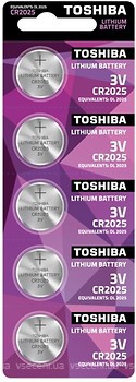 Фото Toshiba CR-2025 3B Lithium 5 шт (TOSH CR2025)