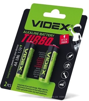 Фото Videx LR6/AA Alkaline Turbo 2 шт (24238)