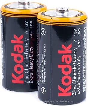 Фото Kodak D Zinc-Chloride 2 шт Extra Heavy Duty (30410398)
