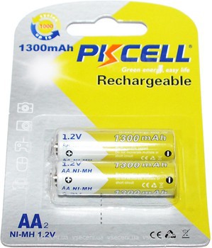 Фото PKCELL AA Ni-Mh 1300 mAh Pre-charged 1.2V 2 шт