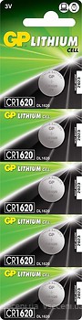 Фото GP Batteries CR-1620 3B Lithium 5 шт