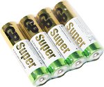 Фото GP Batteries AA LR6 Alkaline 1.5V Shrink 4 шт (DP40)
