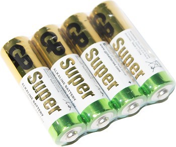 Фото GP Batteries AA LR6 Alkaline 1.5V Shrink 4 шт (DP40)