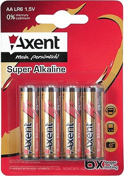 Фото Axent AA LR6 Alkaline 1.5V 4 шт (5556-A)